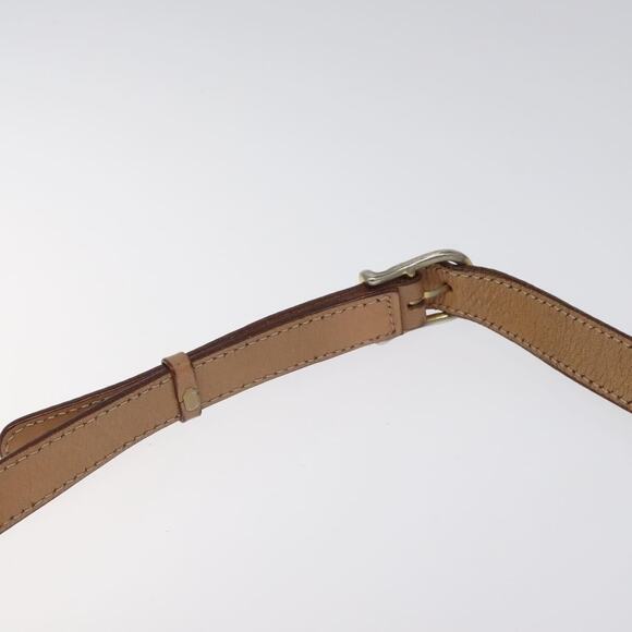 CELINE Macadam Canvas Circle Shoulder Bag Pvc Leather Brown Gold - Picture 8 of 12